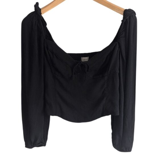 Aritzia Wilfred Novella Puff-Sleeve Smocked Prairie Blouse - Picture 4 of 8